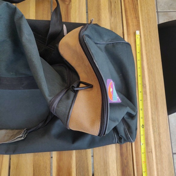 Jeep Bags Vintage Jeep Duffle Bag Green Tan Zip Closure Adjustable Shoulder Strap Poshmark